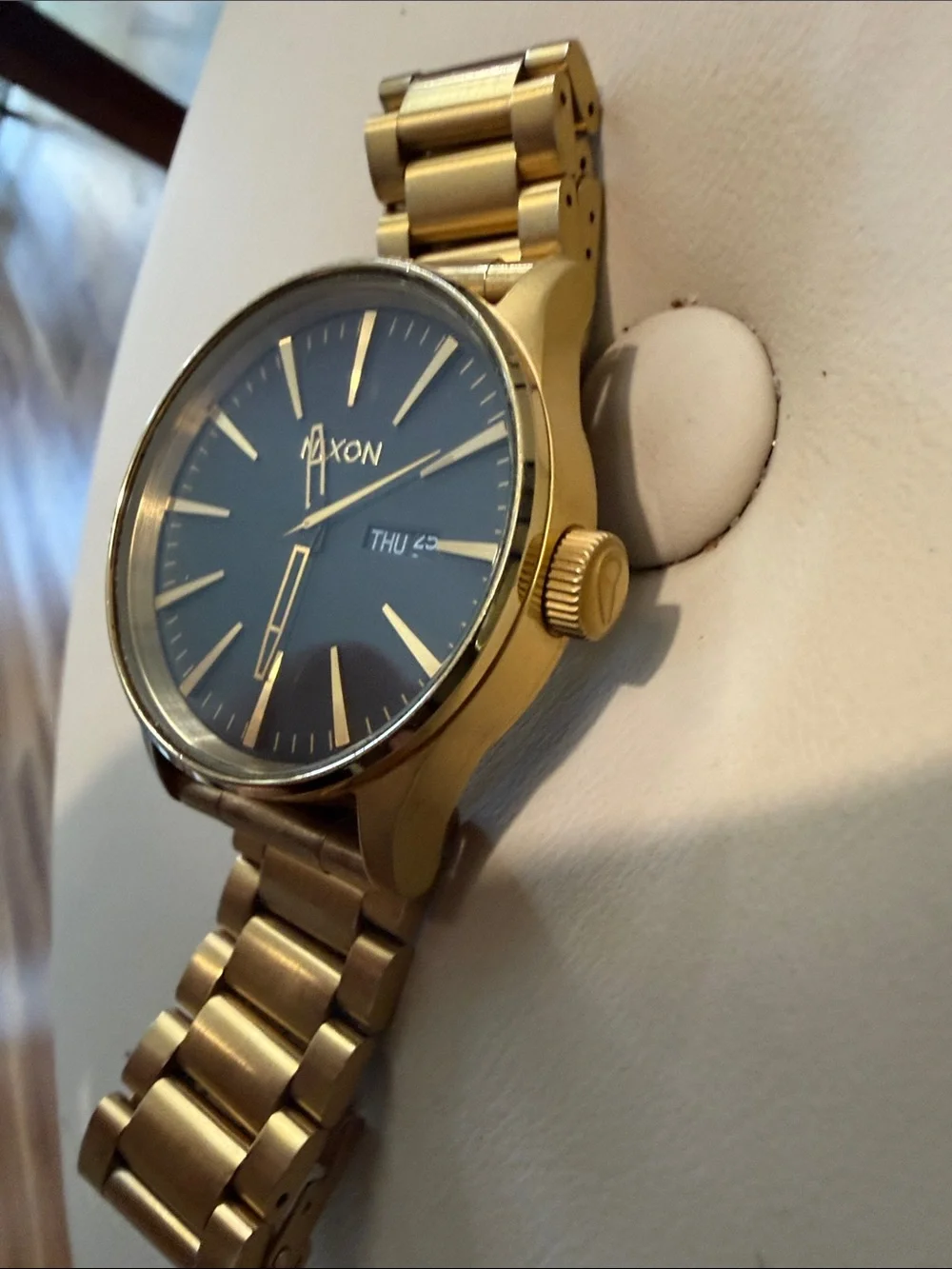 Nixon Gold Men's Watch with Black Dial